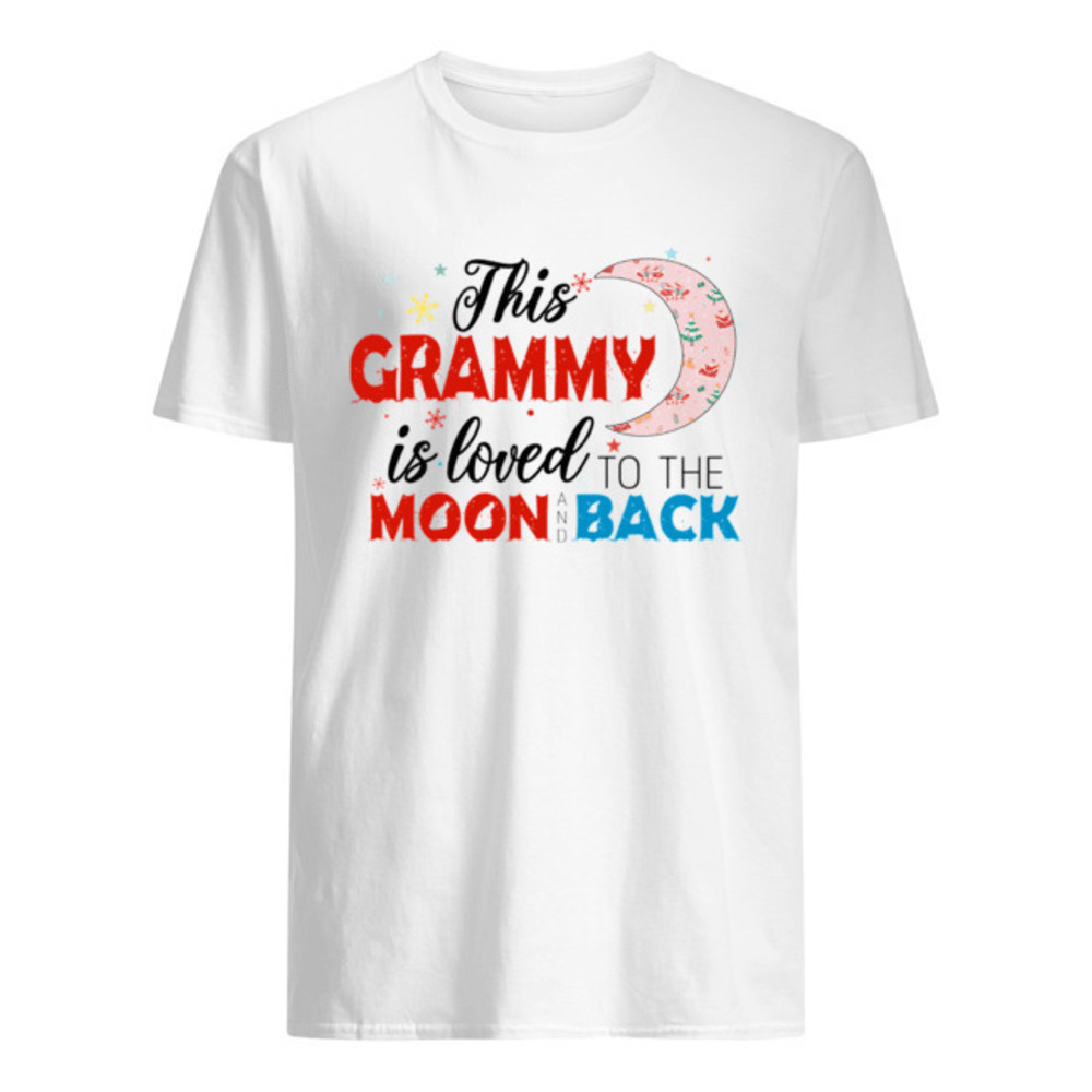Christmas This Grammy Is Loved To The Moon And Back Tshirt